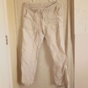 White Leisure Pants